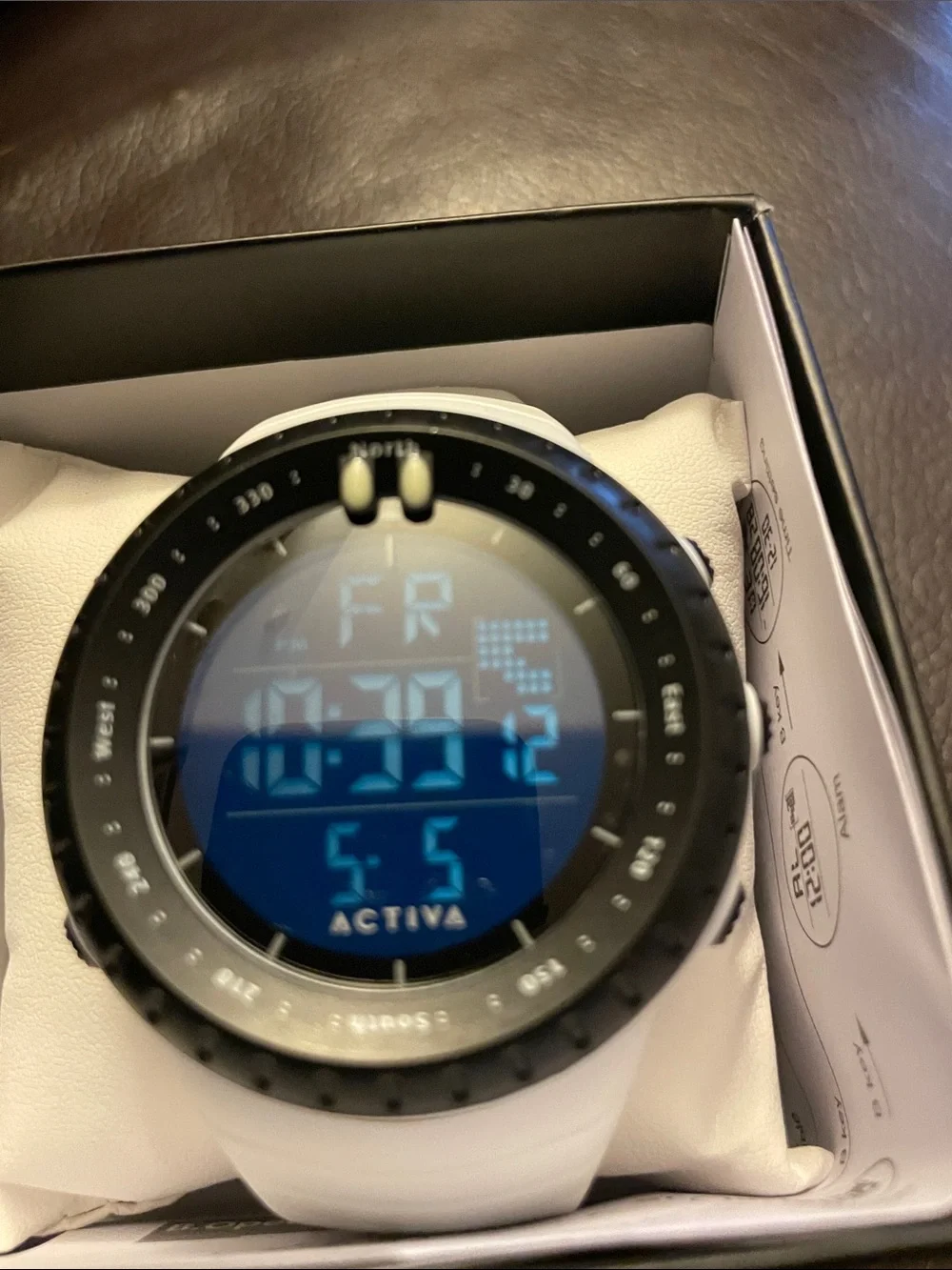 Ativa Digital Sport Watch in White and Black by Invicta